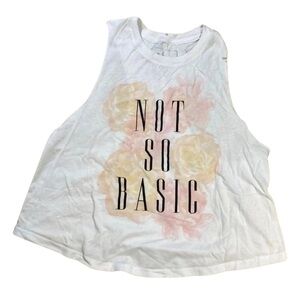 The Be Brand graphic workout Sleeveless crop‎ top-Size Large